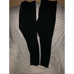 Two classic pink leggings